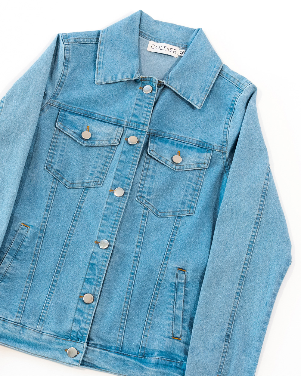 Campera denim basic Azul Claro