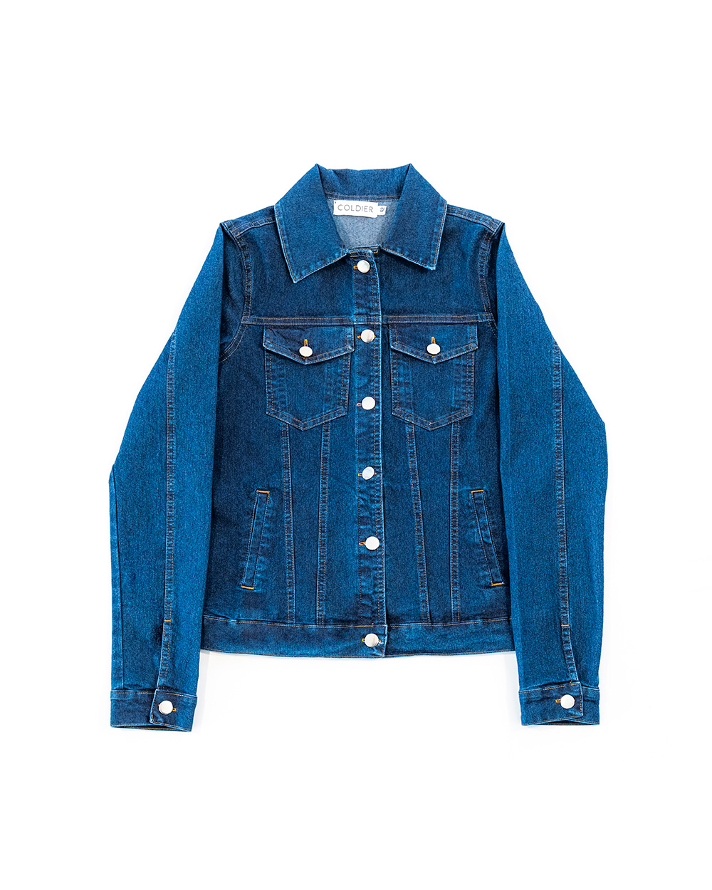 Campera denim basic Azul Oscuro