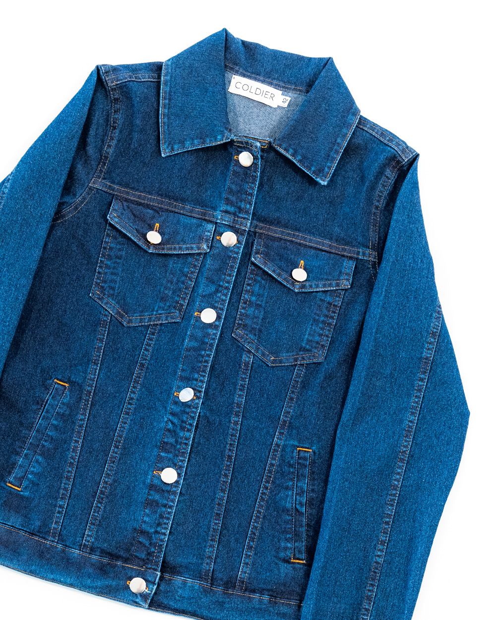 Campera denim basic Azul Oscuro