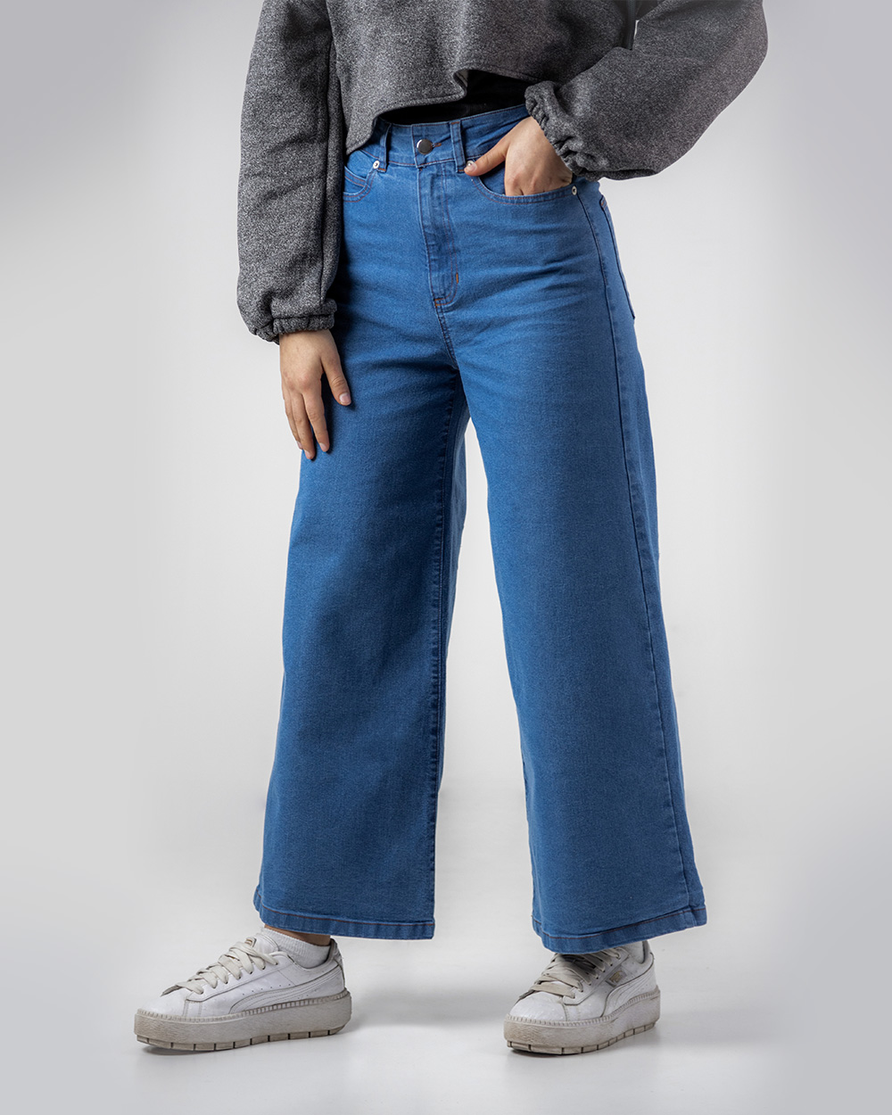 Pantalón Culotte Azul intermedio